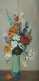 Margaret Coen, Vase of Flowers, Oil on Canvas on Board