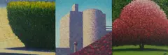 Deborah Russell, Untitled Triptych, Oil on Board