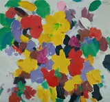 John Rigby, Flowers, 1984, Oil on Board