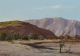 Leonard Long, Glen Helen Gorge, Finke River, Northern Territory, 1985, Oil on Canvas on Board