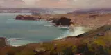 Ken Knight, Mouth of the Hawkesbury, Oil on Cedar Panel