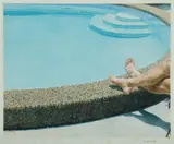 Brad Levido, Swimming Pool, Mixed Media on Paper