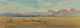 John Leo Borrack, Towards Alice Springs, W/Clr & Gouache