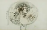 Charles Conder, Double Sided Sketch, Pencil, Pen & Ink