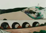 Christopher Capper, Railway Bridge, Goulburn, 1987, Oil on Canvas on Board