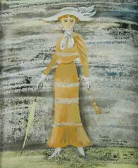 Cedric Flower, Doreen - Beach Scene Entrance, Sentimental Bloke, Mixed Media