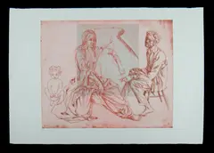 Louis Kahan, Allegory, 1985, Pencil dedication from the artist