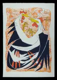 Clifton Pugh, Fighting Cocks, 1988, Lithograph 16/97