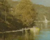 Dale Marsh, Narooma River, 1980, Oil on Board
