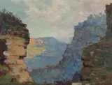 John Salvana, The Three Sisters, Oil on Board