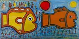 Marg Adams, Fish Fish, 2007, Acrylic on Canvas