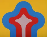 John Coburn, Mosque, 1969, Acrylic on Paper on Board