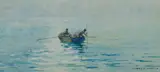 Harry J Weston, Collecting the Traps, Sydney Harbour, W/Clr & Gouache