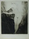 The Butterfly by Norman Lindsay, 1922, Etching, Soft Ground, Engraving & Stipple 5/55, sold Nov 2019