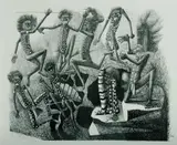 Keith Looby, History of Australia, Murderous Fights, Lithograph 99/100