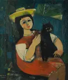 Michael Kmit, Girl with a Cat
