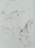 Garry Shead, The Malley, 2002, Pen & Ink