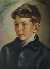 Adelaide Elizabeth Perry, Portrait of James Jackson, Nephew of the Artist, 1943, Oil on Board