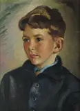 Adelaide Elizabeth Perry, Portrait of James Jackson, Nephew of the Artist, 1943, Oil on Board