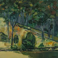 Jeffrey Makin, Near Boyd Town No 2, 1974, Oil on Canvas