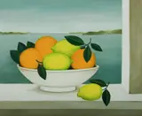 Frances Jones, Pittwater Still Life, Oil on Board
