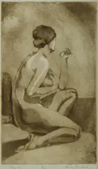 Myra Bullock, Pearls, Aquatint 2/20