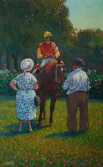 Brian Malt, Facing the Music, Oil on Canvas on Board