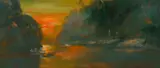 Colin Parker, Sunset on the East Alligator River, Kakadu