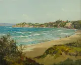 John Charles Allcot, [Fishermen at] Aislings Beach, Eden NSW,' c