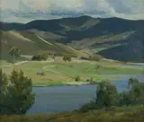 Henry Hanke, Cloud Shadows, Talbingo, Oil on Canvas on Board