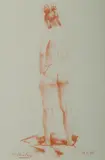 Peter Churcher, Standing Nude, 1995, Conte