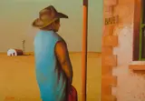 Peter Moller, The Station-Hand's Missus, 1972, Oil on Board