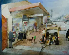Maynard Waters, Tom Mathieson's Ramsgate Art Gallery, Oil on Canvas