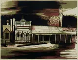 Kenneth Jack, Creswick - General Store, Linocut 15/40