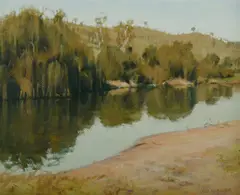 Rick Everingham, Willows, Oil on Canvas on Board
