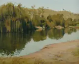 Rick Everingham, Willows, Oil on Canvas on Board