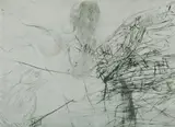 Mike Parr, Solar Winds #1, 1989, Drypoint Etching 2/8