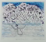 Guy Warren, Swimmer (2), Coloured Etching A/P
