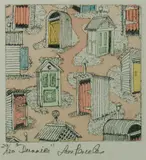 Leon Pericles, Dunnies, Hand Coloured Etching 29/120