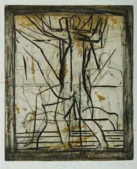 Graham Fransella, Dancer, 1990, Coloured Etching 23/25