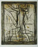 Graham Fransella, Dancer, 1990, Coloured Etching 23/25