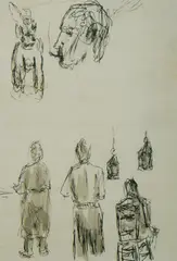Figure Studies by Danila Vassilieff, Ink & Wash, sold Nov 2019