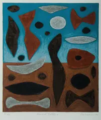 Desert Totems by John Coburn, 1994, S/Print PP8/10, sold Nov 2019