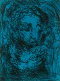 David Boyd, Angel with Flower. Unsigned, Aquatint