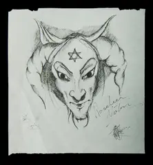 Untitled, Demonic Head Study by Rosaleen Norton, Pen & Ink, sold Nov 2019