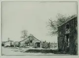 Sydney Ure Smith, At Lum's Farm, Windsor, Etching Trial Proof