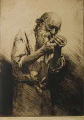 Thomas Friedensen, Pipe of Baccy, 1927, Etching 22/75