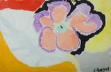 Malcolm de Chazal, Untitled (Pink Tropical Flower)