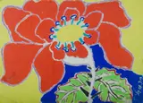 Malcolm de Chazal, Untitled (Red Tropical Flower)