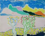 Malcolm de Chazal, Untitled (Mountain Landscape)